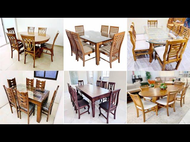 Dining Table design 2024 Beautiful Latest Wooden glass dining table Modern Dining table designs 2024