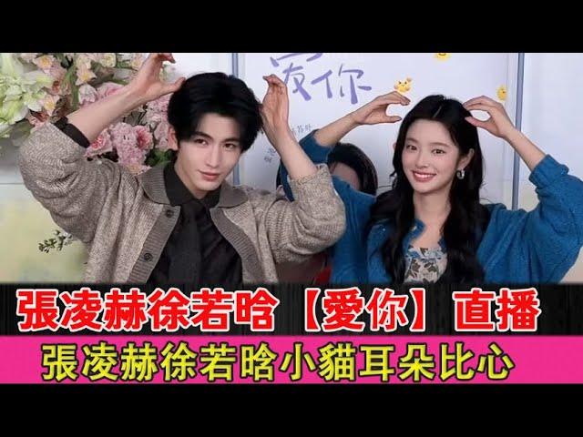 Zhang Linghe and Xu Ruohan【Love You】Live Zhang Linghe and Xu Ruohan make a heart with cat ears