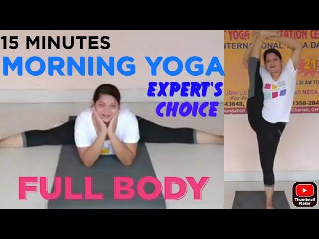 Full Body Workout Only in 15 Minutes..By Yoga Expert Pallabi Saikia  6th International Yoga Day