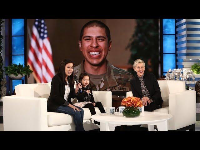 Ellen Surprises Military Mom and Daughter