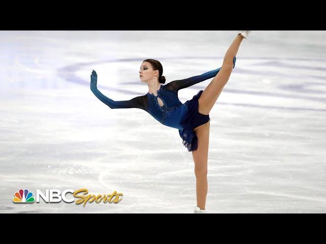 Shcherbakova's spectacular short program propels her to lead at Worlds | NBC Sports