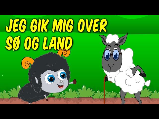 Jeg gik mig over sø og land | Danske Børnesange | 31 minutter mix med tekst