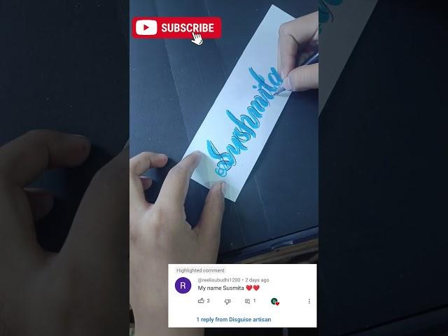calligraphy is the artof writing| sushmita who is next? I hope you like it  #calligraphy