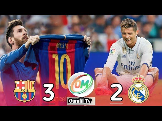 Barcelona 3-2 Real Madrid Spanish Cup 2017 Mad match Extended Highlights Goals.HD