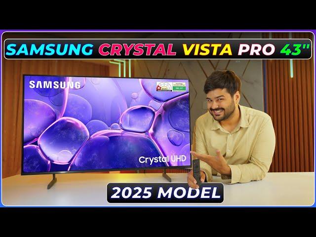 New Samsung Crystal Vista Pro [2025 Model] TV  4K HDR+ Display Unboxing & Honest Review! 