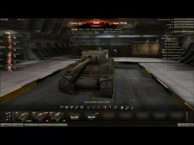 World of Tanks - T1 Heavy Tier 5 Heavy Tank - Team America!