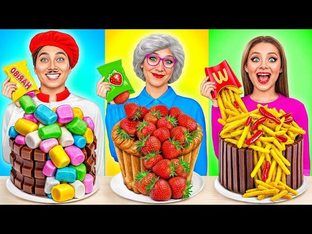 Me vs Grandma Cooking Challenge | Kitchen Hacks and Recipes by Trend DO Challenge