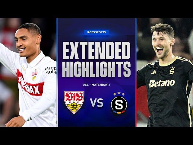 Stuttgart vs. Sparta Praha: Extended Highlights | UCL League Phase MD 2 | CBS Sports Golazo