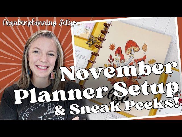 November Planner Setup || Franken-Planner Transition & Sneak Peeks!