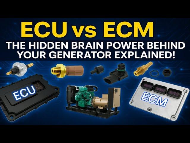 Generator ECU vs ECM Explained: What They Do and How They Work with Sensors & Injectors