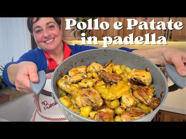 CHICKEN AND POTATOES IN THE PAN Easy Recipe - Homemade by Benedetta