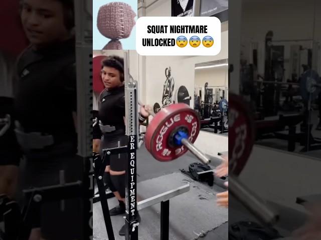 THE WORST SQUAT NIGHTMARE!!! #gym #shorts #shortsfeed #viral