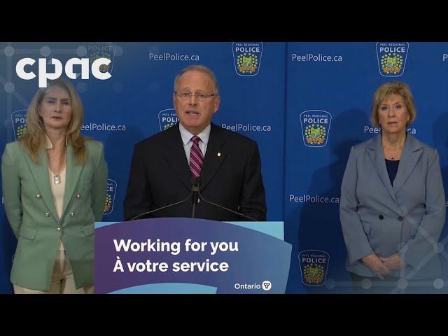 Ontario solicitor general speaks with reporters – November 15, 2024