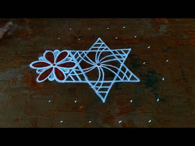 Aadi1 New starkolamAadivelli pookolamSimple padi kolamFlower rangoli kolampandaga muggulu design