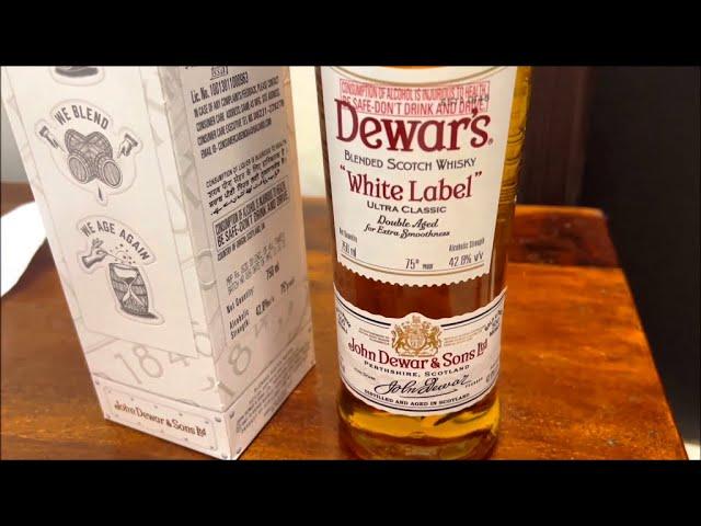 Dewars white label whisky review English