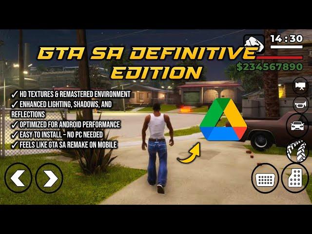 GTA SA Definitive Edition Graphics Mod for GTA San Andreas Android #gtasadefinitiveeditionandroid
