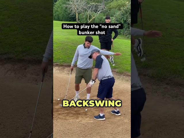 No sand? No excuse. Get out the bunker every time with this tip. #bumker #shortgame #golftips