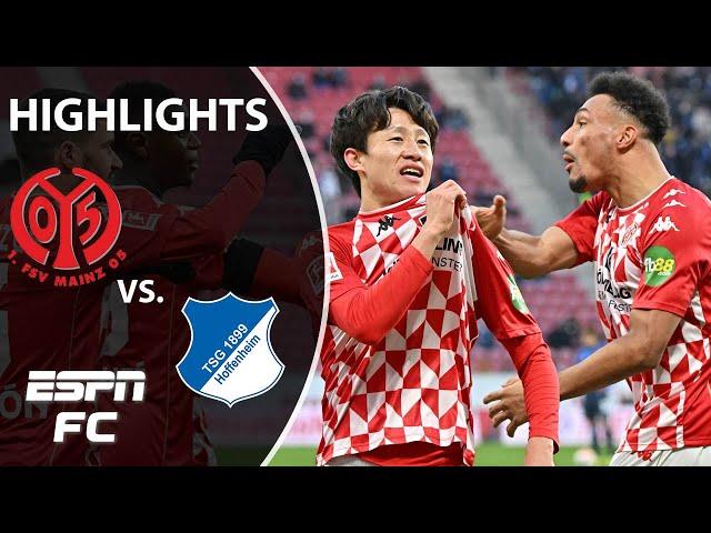 Mainz defeats TSG Hoffenheim behind a pair of late goals | Bundesliga Highlights | ESPN FC