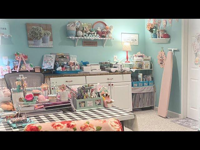 Craft room TOUR! New for 2022 ~ updated storage, more organization, and fun decor