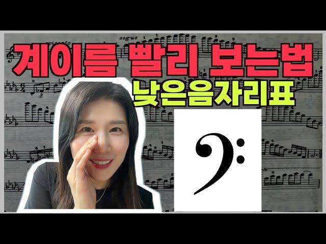 낮은음자리표 보는법 | 낮은음자리표 | 계이름 보는법 | 앨리스