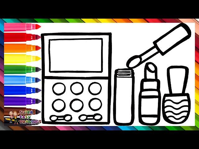 Draw And Color Makeup ️️ Drawings For Kids