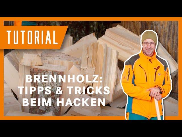 Richard zeigt: Tipps & Trick beim Brennholz hacken I Tutorial der Bayerischen Staatsforsten