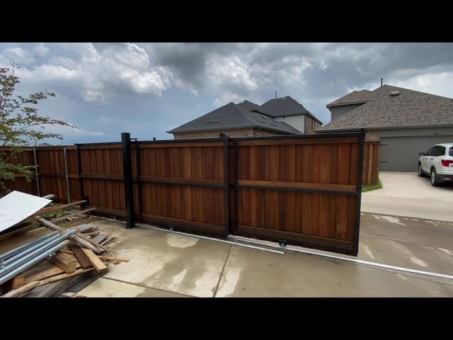 Telescopic Tandem Driveway Gate in Dallas, TX