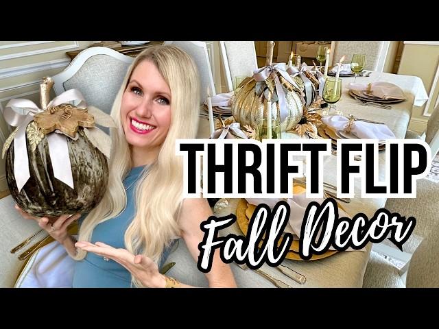 *THRIFT FLIP* CHALLENGE! CAN I FLIP GOODWILL ITEMS Into HIGH END FALL DECOR?