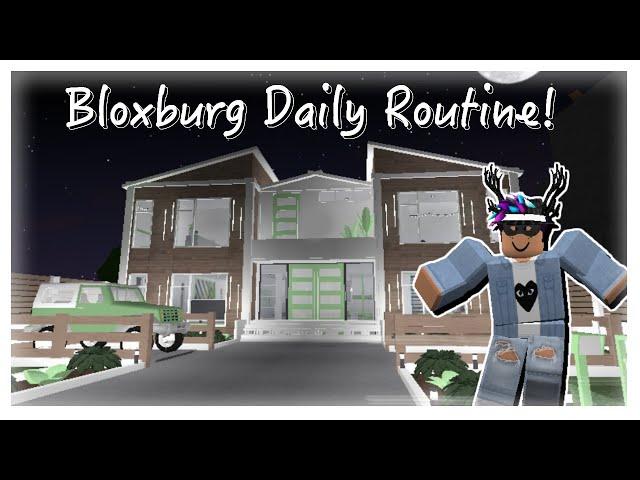 Bloxburg Daily Routine | Jkkazlego | Roblox Bloxburg