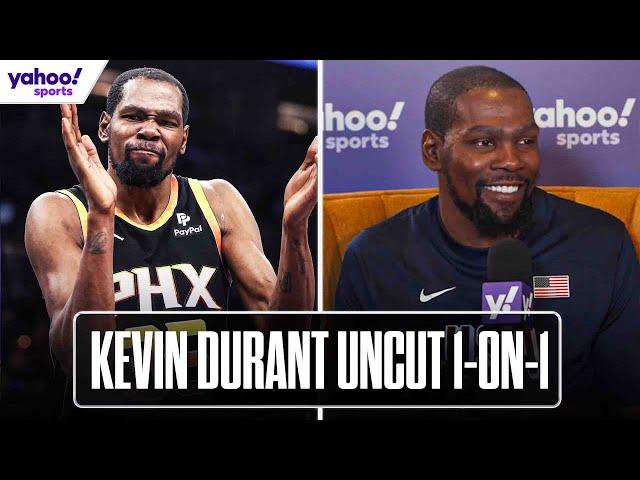 KEVIN DURANT on Olympics, Team USA & the reported trade talk from SUNS | Yahoo Sports