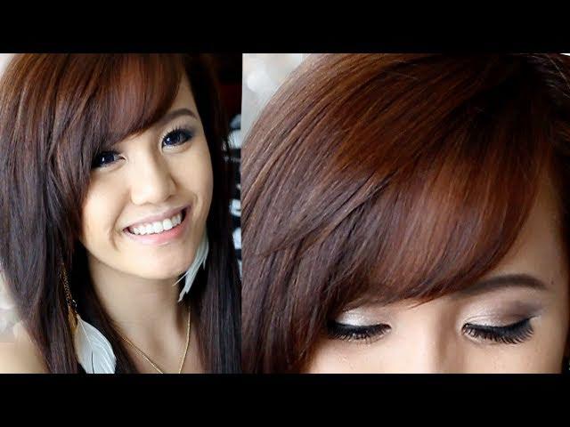 How to Cut & Style Side Swept Bangs