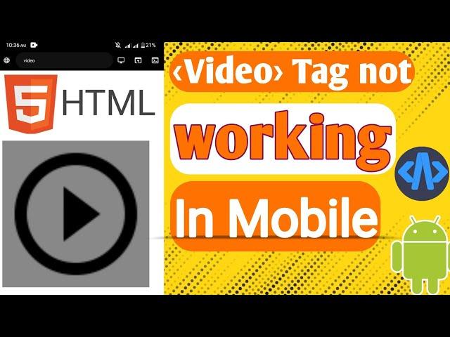 How to Fix HTML Video Tag Not Working in Mobile. Acode