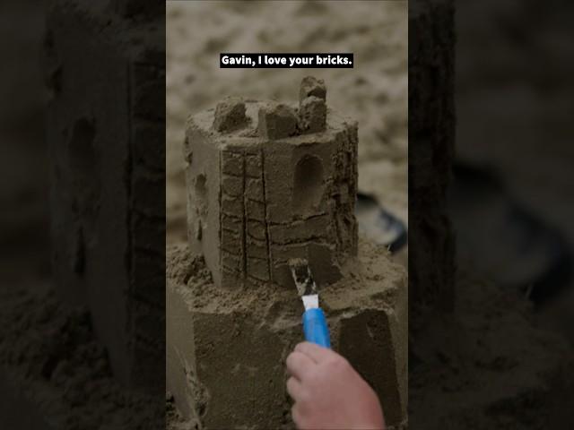 The secret to making a sandcastle  #Sandcastle #Sandcastles #SandSculpture #RaceAgainstTheTide