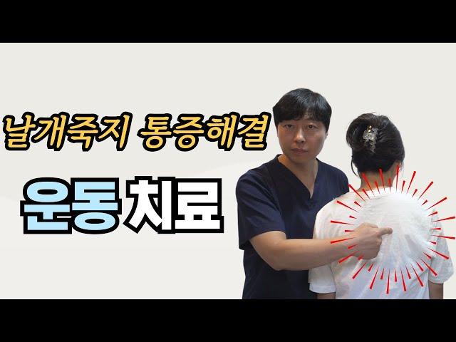 날개죽지 통증 해결 운동치료 -굽은 등과 말린 어깨로 인한 날개죽지 통증 0%에 도전 합니다