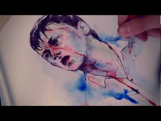 Watercolor Speed Painting by Toni Mahfud