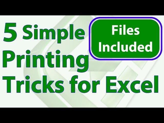 5 Simple Printing Tricks for Excel