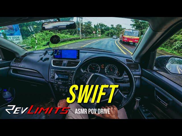 SWIFT ASMR POV DRIVE  | Ft - 2016 Swift Zdi | (1.3L 78bhp)  | #POVDrive #160 | RevLimits |