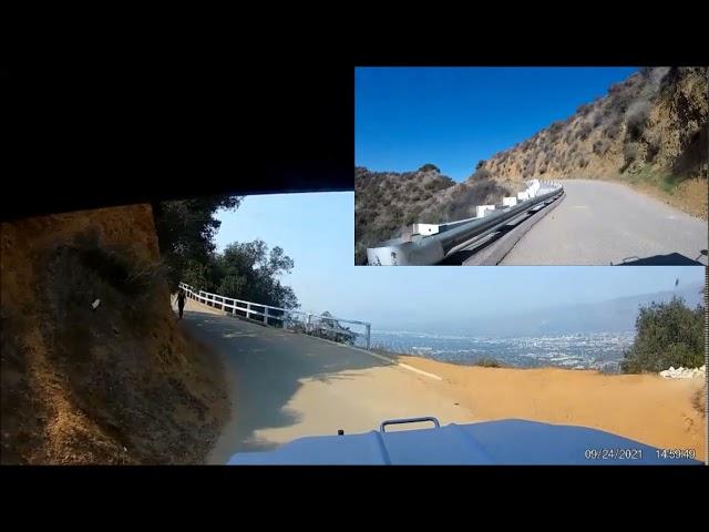 Hike up to the back of the Hollywood Sign driven w/ Military truck 6x6 A1 VS A2 M939