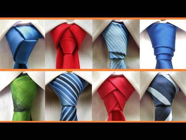 8 Different ways to tie a necktie . How to tie a tie