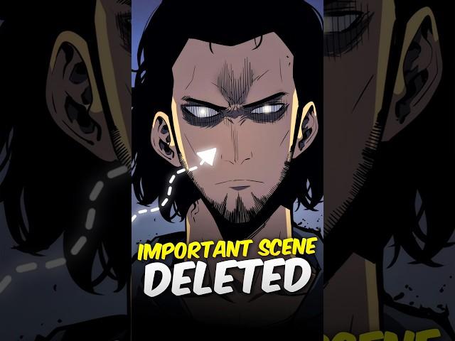 Important scene deleted in Solo Leveling #shorts #sololeveling