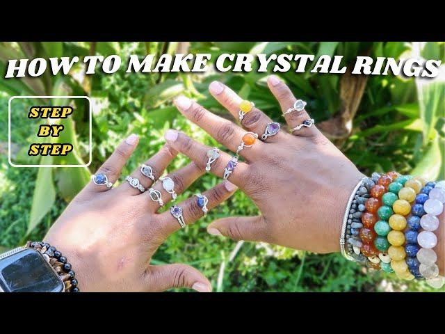 How To Make Wire Wrapped Crystal Rings