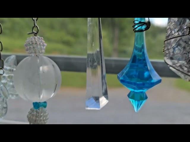 #charmsanddangles  DIY Charms, Dangles Up-cycle Junk Jewelry - Window dangles Samples Part 9 -1