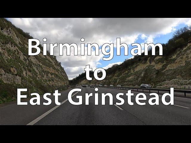 [4K] Driving from Birmingham to East Grinstead (UK)