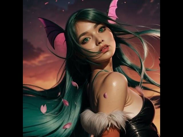 Morrigan Aensland 莫莉卡·安斯蘭特《魔域幽靈》 #aiart #lookbook #ai #art