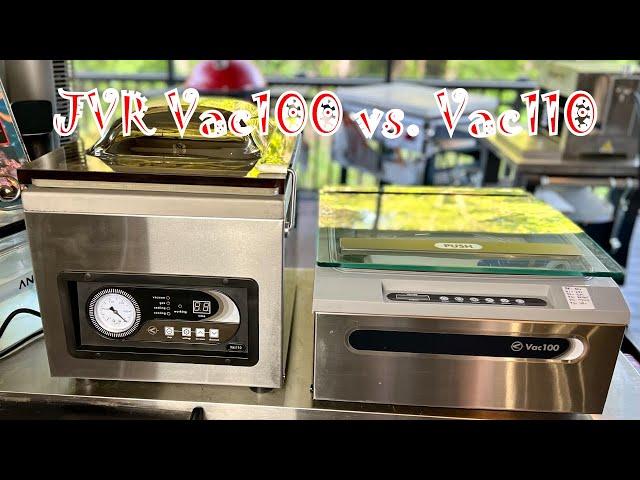 Comparing the JVR Vac100 and the JVR Vac110 Chamber Vacuum Sealers