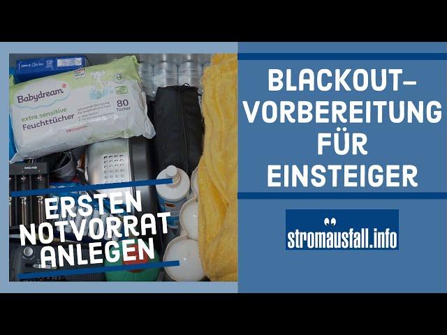 Stromausfall-Vorbereitung für Einsteiger | Ersten Notvorrat für den Blackout einfach anlegen