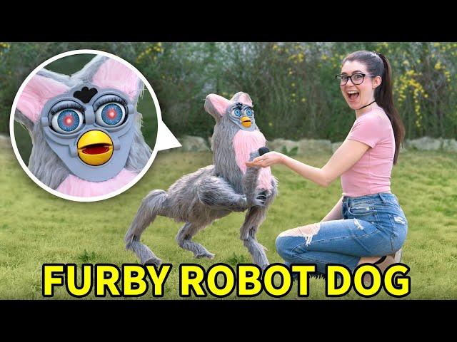 Making a Dog-Sized Furby Robot (and taking it on a walk)