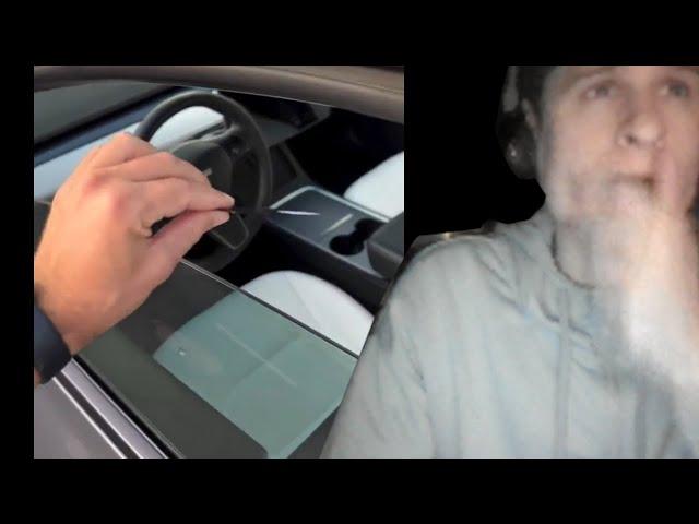 That's one way to unlock a tesla | fanof reacts