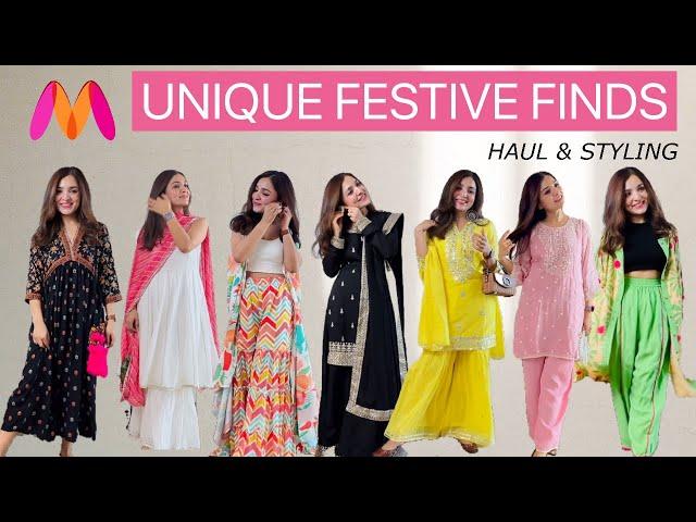 Myntra Unique Festive Finds I Kurta Sets, Co-Ords, Ethnic Dresses I Huge Try-On Haul & Style Tips