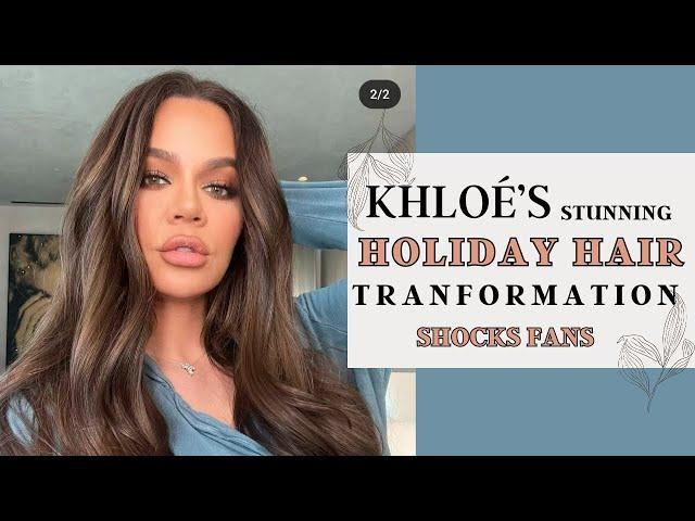 "Khloé’s Stunning Holiday Hair Transformation Shocks Fans!" #kendaljenner #kylie #khloekardashian